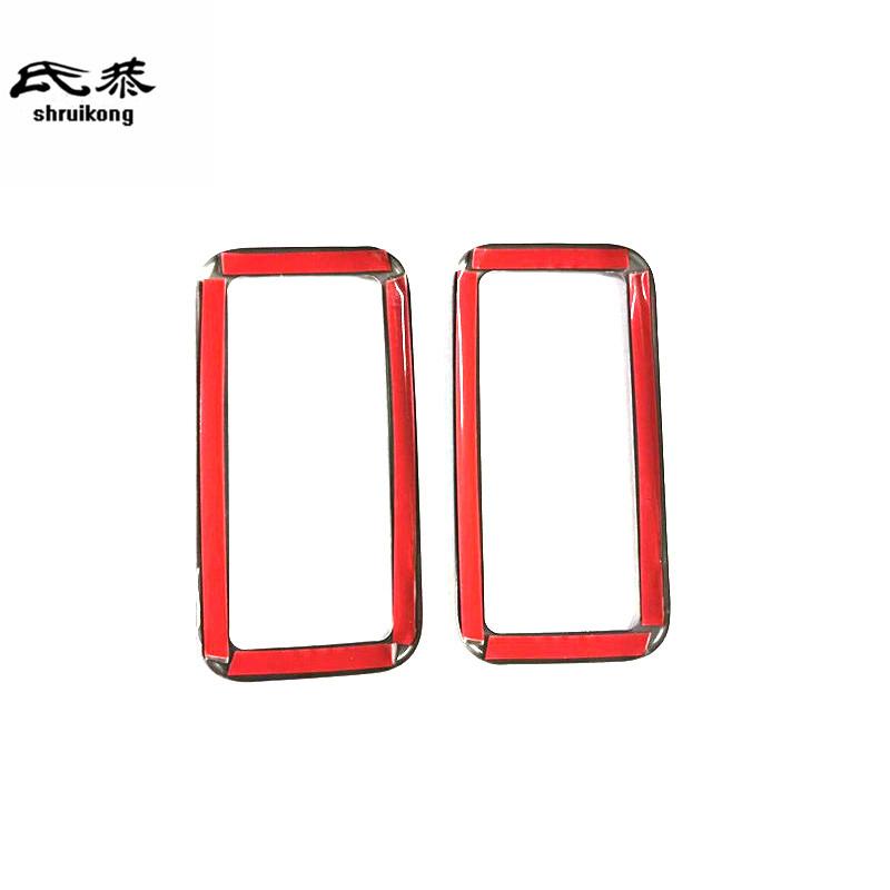 For 2019 Volkswagen VW JETTA 7 MK7 2pcs/Lot Stainless Steel Rear Reading Light Panel Decoration Cover