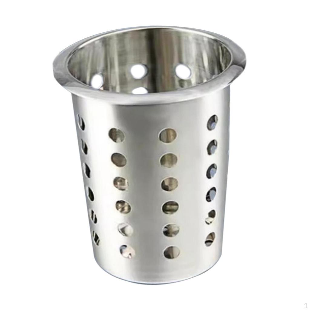 Chopsticks Holder Countertop Utensil Silverware Cutlery Rack Organizer Stainless