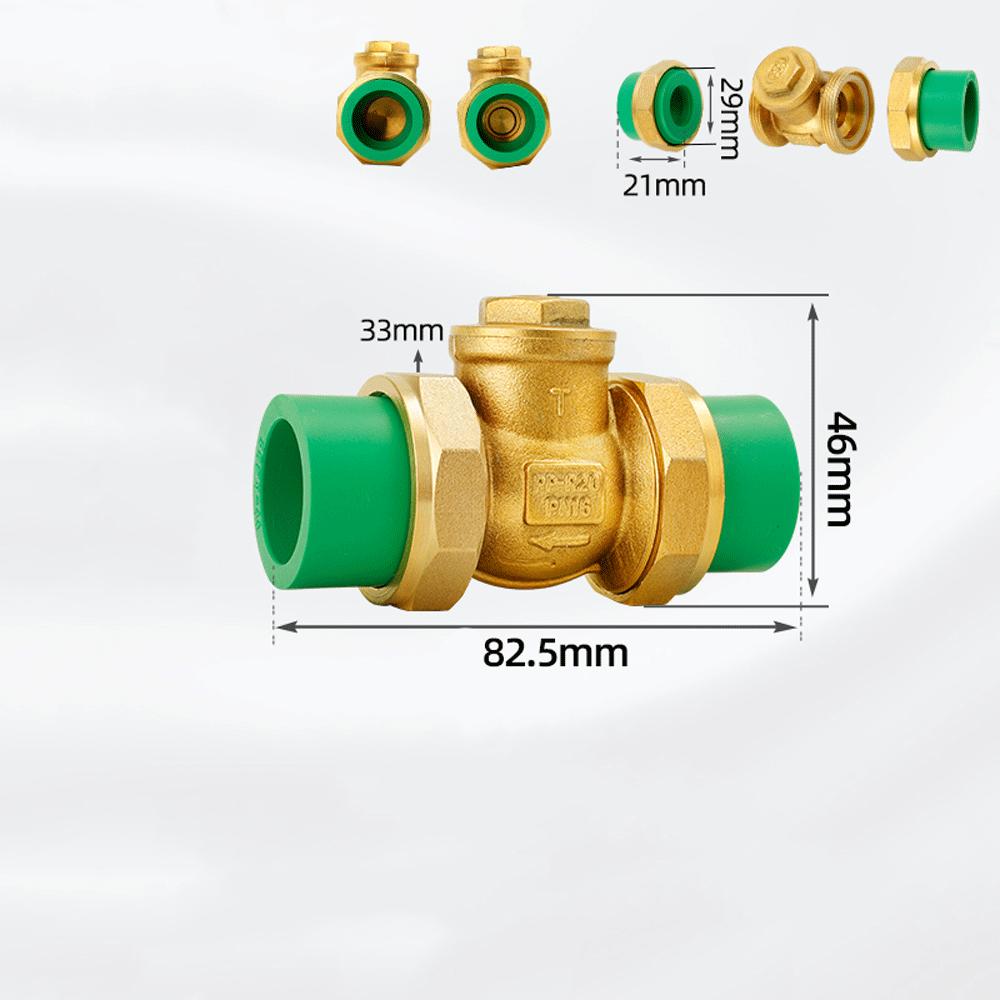 PPR Pipe PE Pipe Water Pipe Check Valve Union Pipe Fitting Water Meter Tap Water Meter Tube Brass DN20 DN25 DN50 Connection Pipe