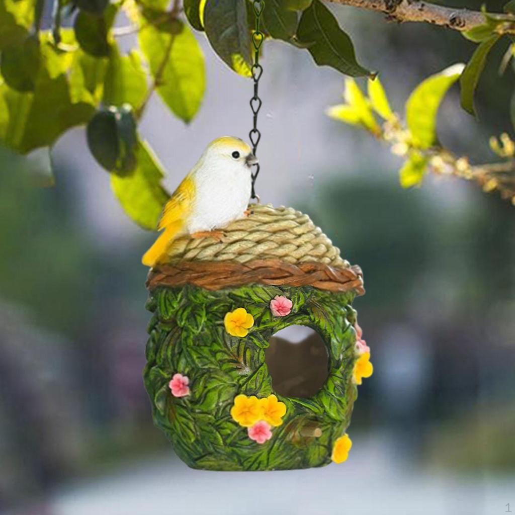 Pryskyřičná ptačí budka, hnízdo, hnízdní budka, barevné ptačí budky, dekorativní do zahrady