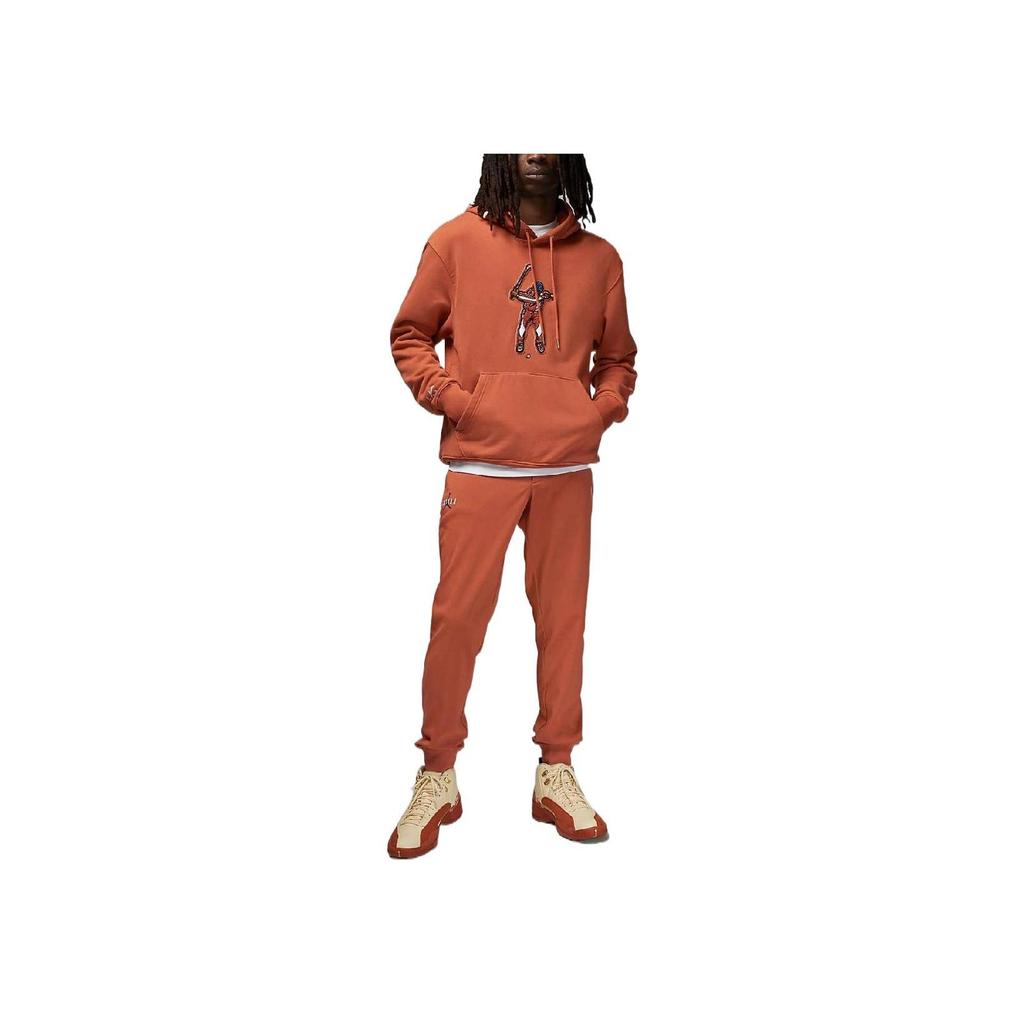Air Jordan X Eastside Golf Fleece Hoodie Burnt Sunrise/Midnight Navy/White Men Tops Orange DV1887-861