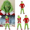 Halloween And Christmas Grinch Stole Christ Cosplay Costume Accessory Set For Party Wear