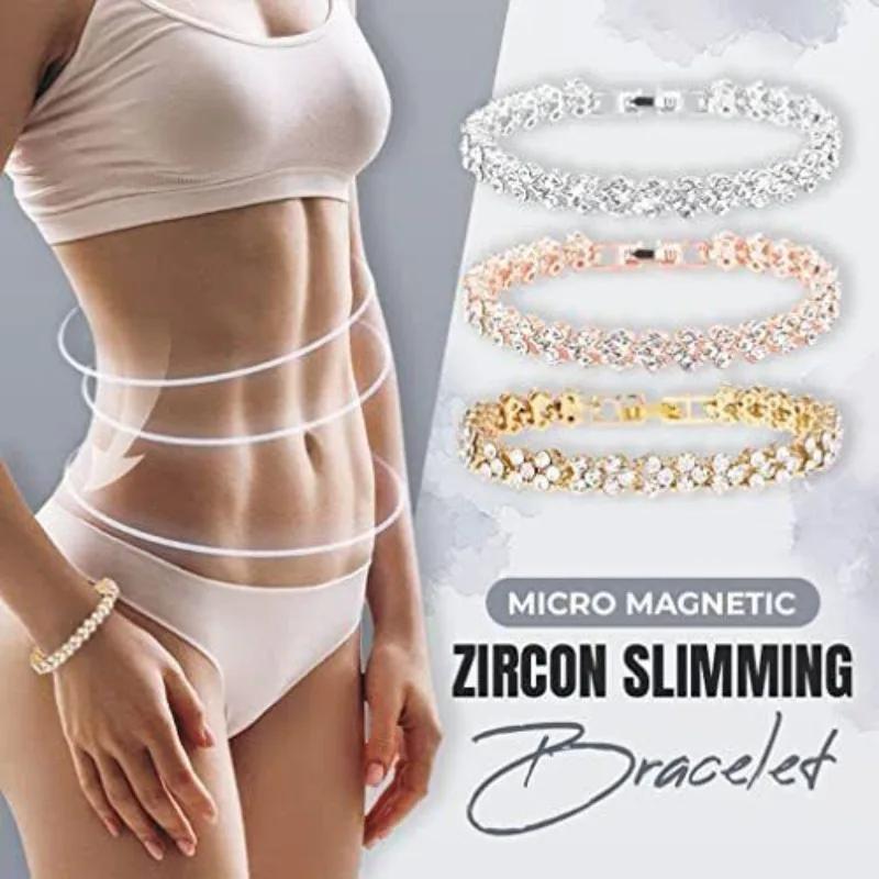 Brățară de Cristal pentru Femei la Modă, Culoare Aurie, Argintie, Aur Roz, Brățară pentru Slăbit, Terapie Magnetică, Sănătate