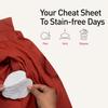 Sirona Disposable Underarm Sweat Pads for Men & Women, Self-Adhesive Peel-Off Armpit Sweat Pads, 24 Pieces