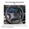 Hand-stitch Perforated Microfiber Leather Car-styling Steering Wheel Covers For Skoda Octavia 1999 2000 2001 2002 2003 2004 2005