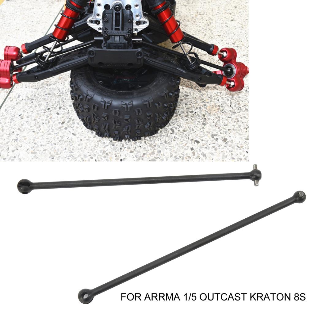 2Pcs RC Drive Shaft Steel Efficient Drivetrain Rust Resistant RC CVD Drive Shaft for   1Celsius5 Outcast Kraton 8s