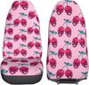 Teschio di Zucchero Rosa Coprisedili Auto Set da 2 Pezzi Protezione Sedile Anteriore Veicolo Accessori Interni Protettori Tappetini Auto Universali