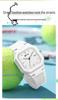 Unisex Luminous Square Quartz Wristwatch with Calendar