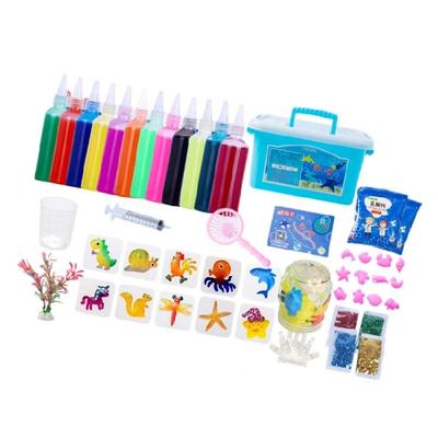 Creative Building Role Play Accessories Magicking Water Gel Toy Easy Carry Case for Kids Ages 5 and Up