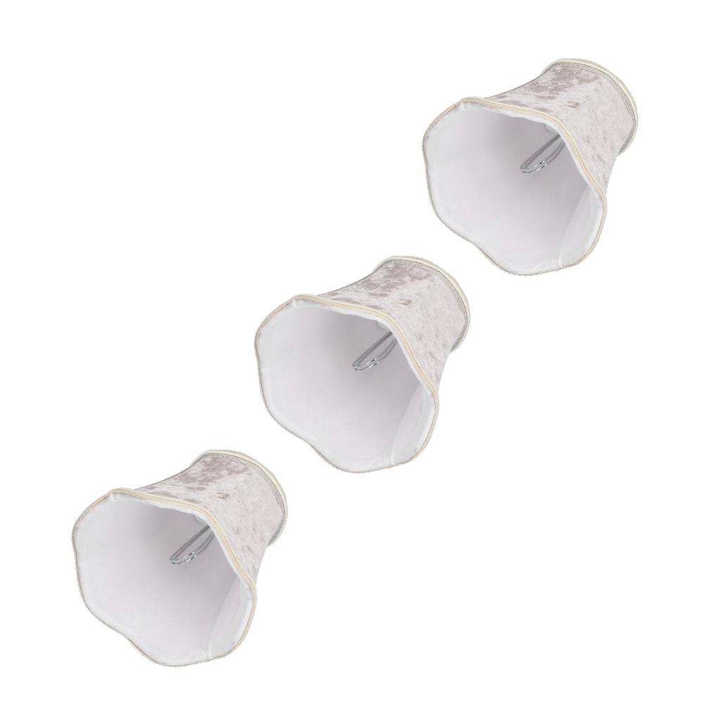 3Pcs ClipOn Lampshades Modern E14 Chandelier Table Lamp Shade Accessory for Home Hotel Club KTV