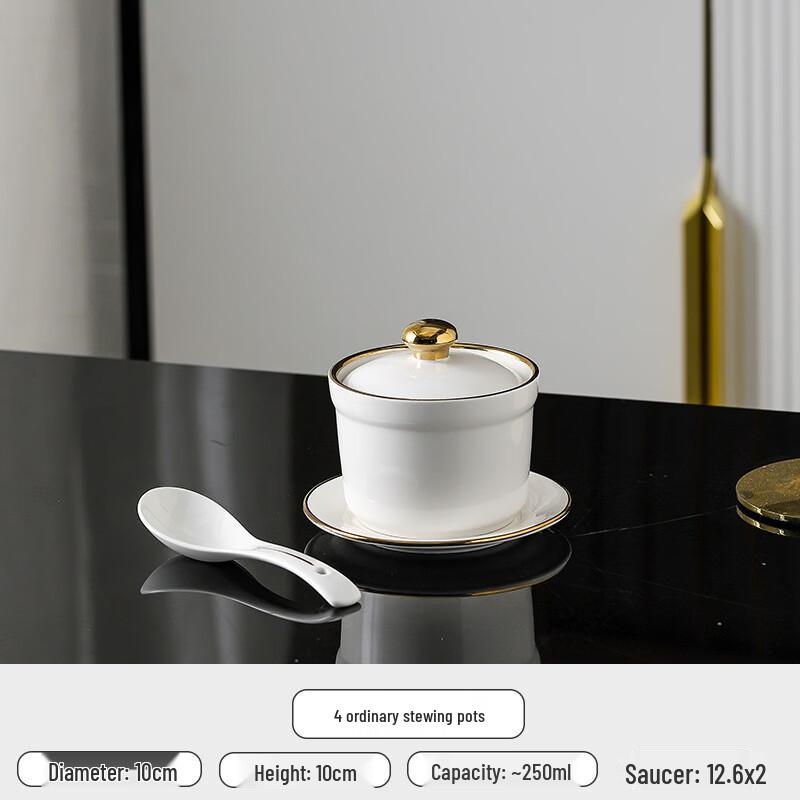 

DingLe Ceramic Double Boiler Stew Pot