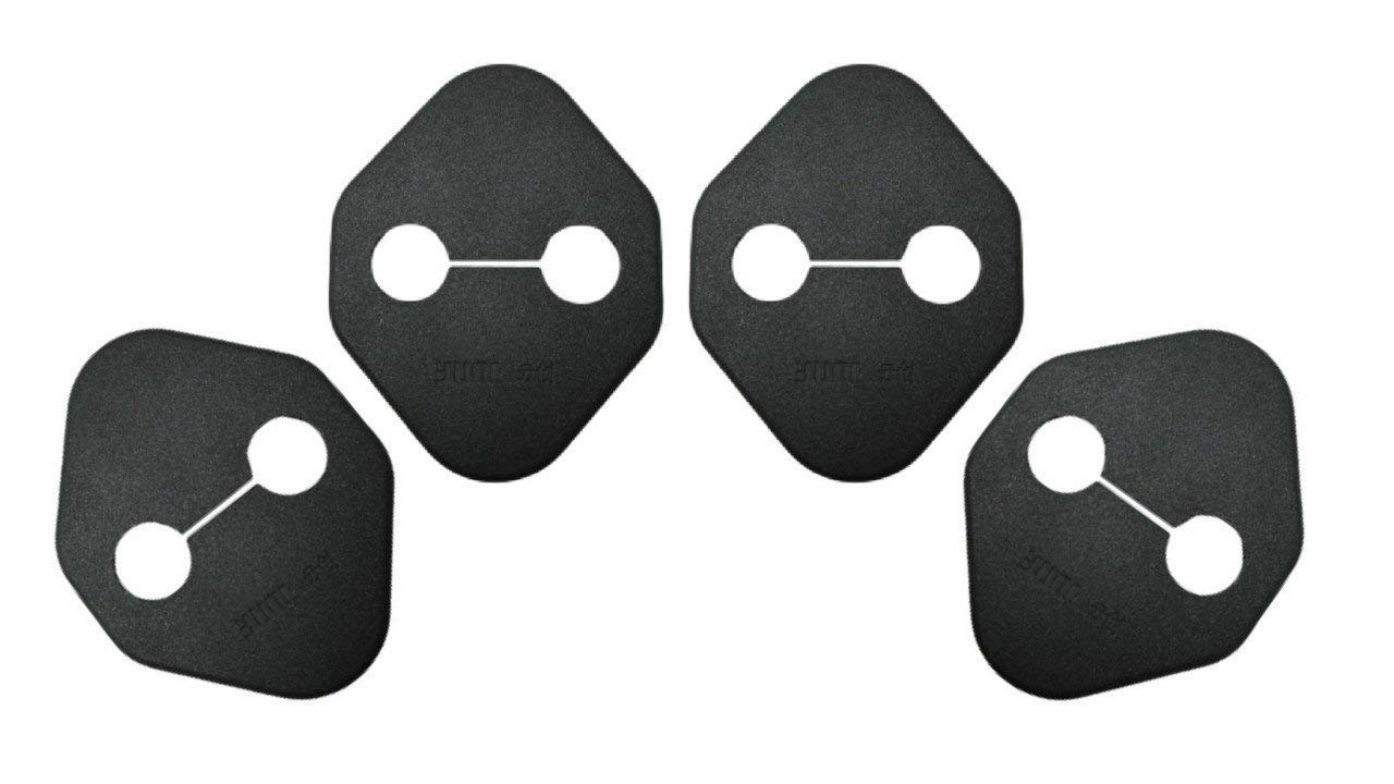 Комплект из 4 накладок на ручки дверей Honda Toyota Mazda, накладки на ограничители дверей, черный