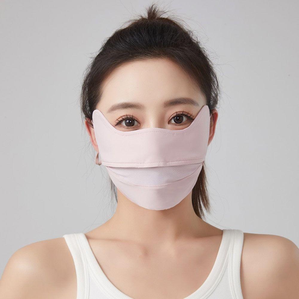 Breathable Mesh Sun Protection Mask Hanging Ear Outdoor Running and Cycling Face Mask