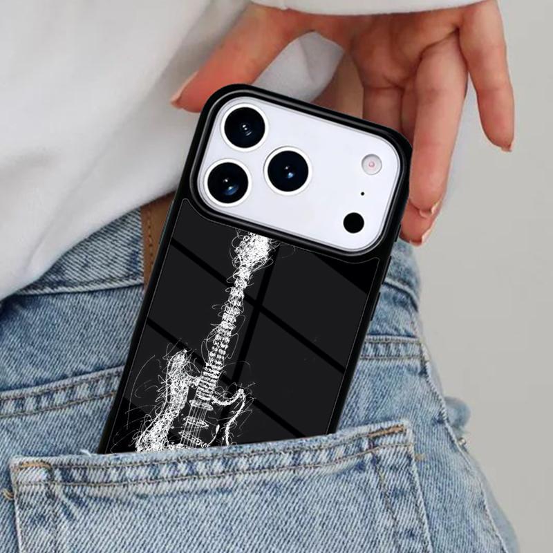 Music Guitar Phone Case for iPhone 17ProMax 12 13 14 15 16e 17 Pro Max Plus Air Cover