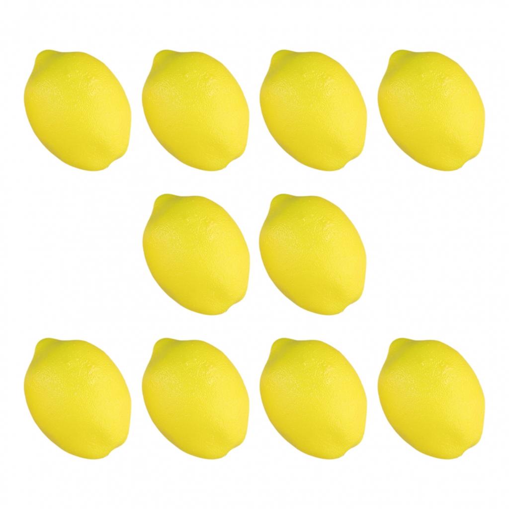 Artificial Lemon Decor Fake Lemon Props Foam Fruit Model