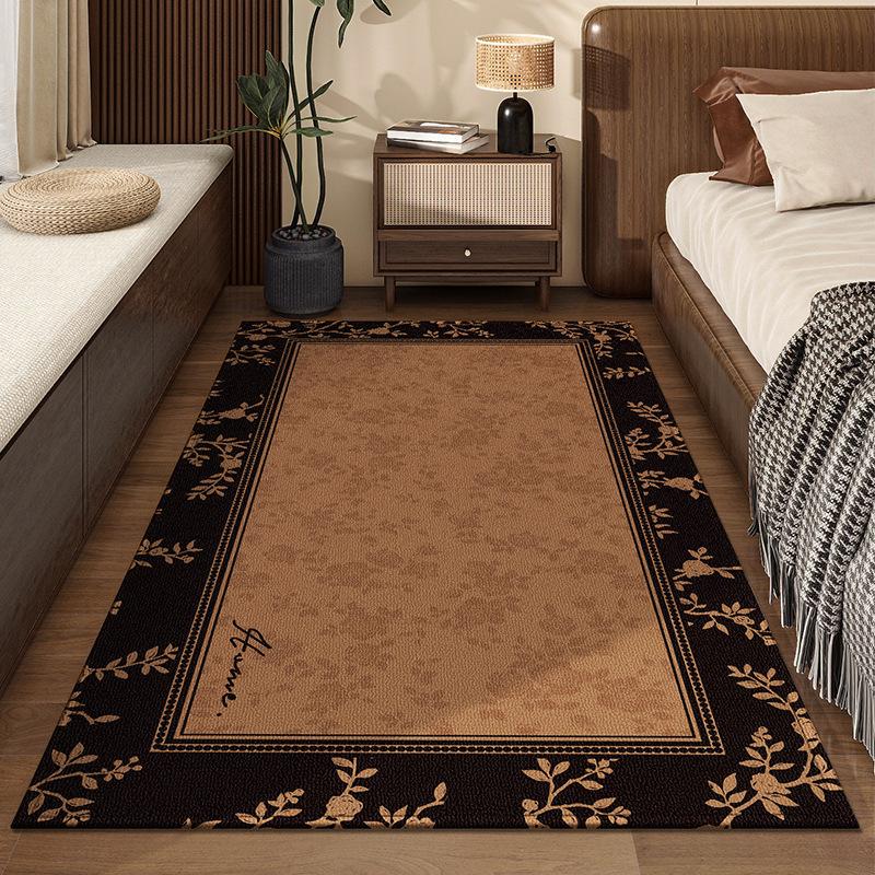 Bedroom Carpet Easy To Maintain Chinese Classical Style Dirt Resistant Carpet Household Bedside Carpet