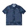 Li Ning X ANB Collaboration Series Comfortable Simple Versatile Short Sleeve Shirt Men Shirts Camouflage-Blue ASHV163-1