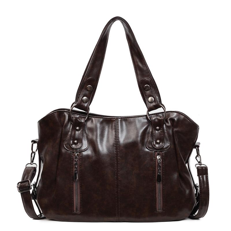 Fashion Leather Shoulder Bag for Women Multi Compartment Square Bag Retro Crossbody Bag Perfect for Shopping Daily Life and Weekend Outings