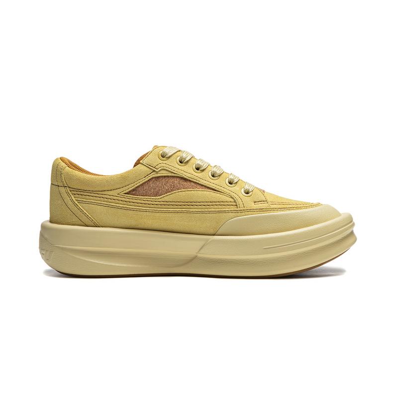 Li Ning Kung Fu Series Trendy Casual Shoes Unisex Casual Shoes Paraffin-Yellow AZGU045-3