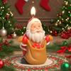 3D Christmas Santa Claus Silicone Candle Molds Aromatherapy Gypsum Soap Baking Mould Festival Ornament Decor Gifts Making Mold