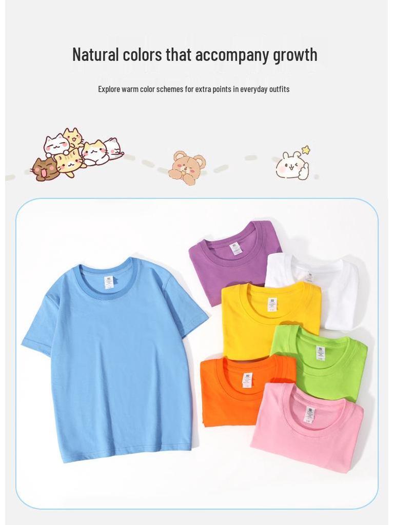 67 Six Seven Camiseta Infantil Estampada de Cuello Redondo Manga Corta - Algodón 100% de Alta Calidad 230g