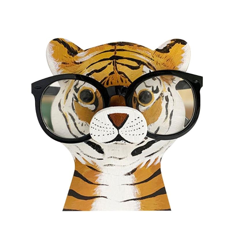 Animal Glasses Rack 3D Animal Wooden Carvings Sunglasses Display Rack Shelf Eyeglasses Show Stand Jewelry Holder X3UC