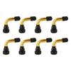 8 Pcs Valve Stem Extender 40 Degree Aluminum Alloy Angled Tire Valve Extension for Electric Scooter Vacuum Tires