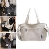 Simple Solid Color Large Capacity Women Casual Oxford Cloth Tote Bag For Daily Use