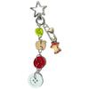 Cute Button Keychain Pendant Phone Chain Ornament Beaded Phone Lanyard Bag Charm for Fashionable Individuals