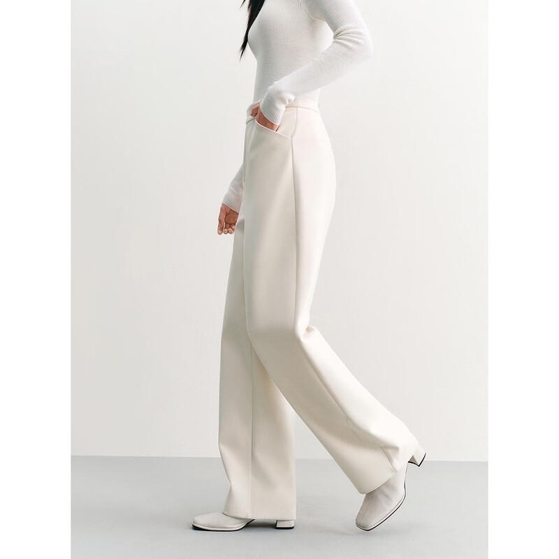 PEACEBIRD Women's High-Waist Banana Curved Casual Pants