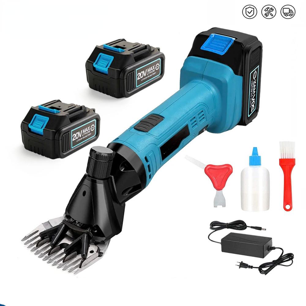 6-Gang 13 Zähne Bauernhoftiere Haarschneidemaschine Wollschere Kabellos Tragbar Elektrisch Handheld Schafschur Schere