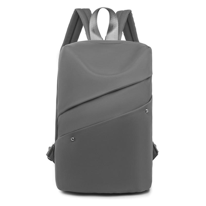 New Korean Version with Large Capacity Simple Solid Color Oxford Cloth Casual Backpack Outdoor Travel Backpack for Women