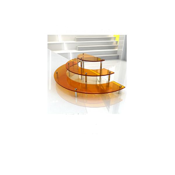 1-4 Tier Acrylic Display Stand for Action Figures,Cosmetic Rack Clay Doll Jewelry Cupcake Perfume for Corner Display Riser Shelf