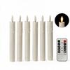 6PCS With Remote Electronic Candles Melting Candle Drops Design Remote-Control Candle Light  Night
