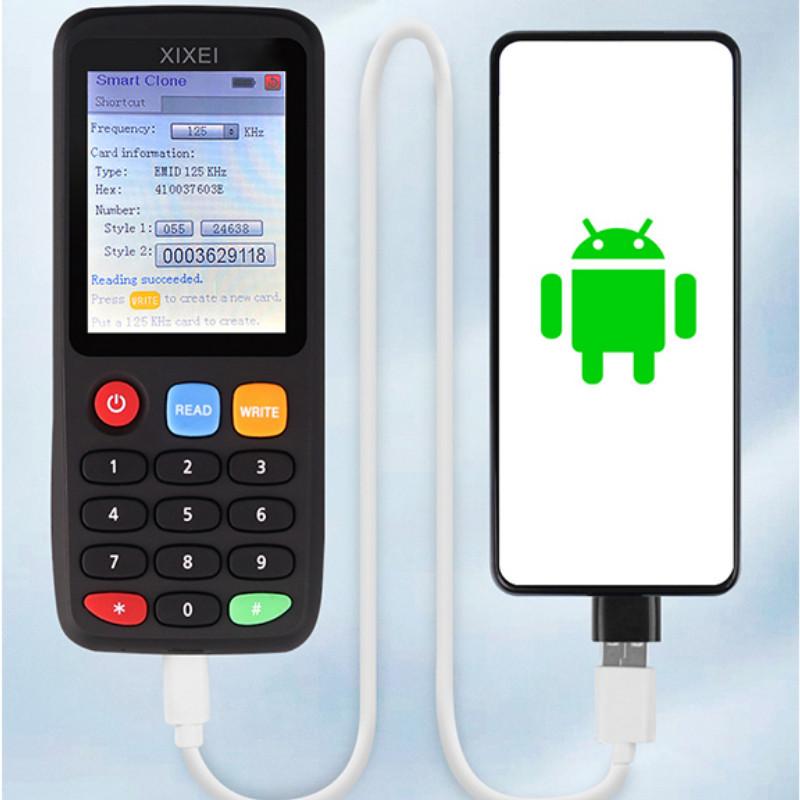 X7 RFID Smart Chip Reader IC ID Token Clone Copier 125Khz Badge Writer 13.56Mhz Tag Duplicator 140x55x17mm