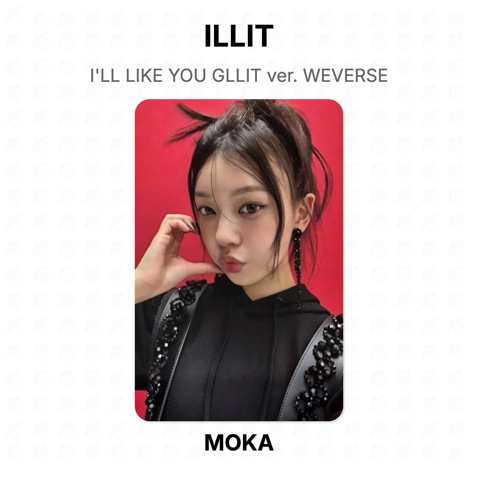 ILLIT I LL LIKE YOU GLLIT версия. Официальная фотокарточка WEVERSE MOKA