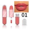 Halloween Lipgloss-Set, 3-teiliger nicht-klebender glänzender Lippenstift, glitzernde lila und schwarze Lippenfarben, langanhaltend, nicht abfärbend