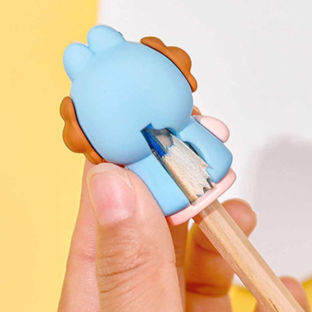 1 Piece Stationery Kawaii Animal Doll Cartoon Sharpener Pencil Office Supplies Kawaii School Accessories
