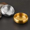 Doppelwandige isolierte Reisschüssel Silber/Gold Fütterbehälter Aufbewahrungsschüssel Home Dining