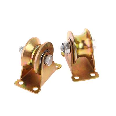 V/U Groove Wheel 1.2/2/2.5" Wheel Sliding Gate Casters Heavy Duty Rigid Roller For Rolling Gate
