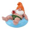 Pool Schwimmer Gnom Statue Harz Pool Party Entspannung Lustig Garten Schwimmende Gnom Figur für