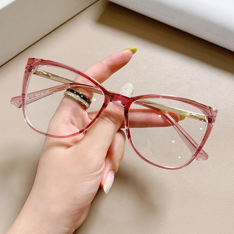 Vintage Black Cat Eye Reading Glasses Anti Blue Light Gradient Frame Presbyopia Eyewear for Women Men +3