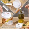 Pickles Jar Easy to Use Multipurpose Transparent Dry and Wet Dispenser Pickles Olives Hourglass Jar Storage Container