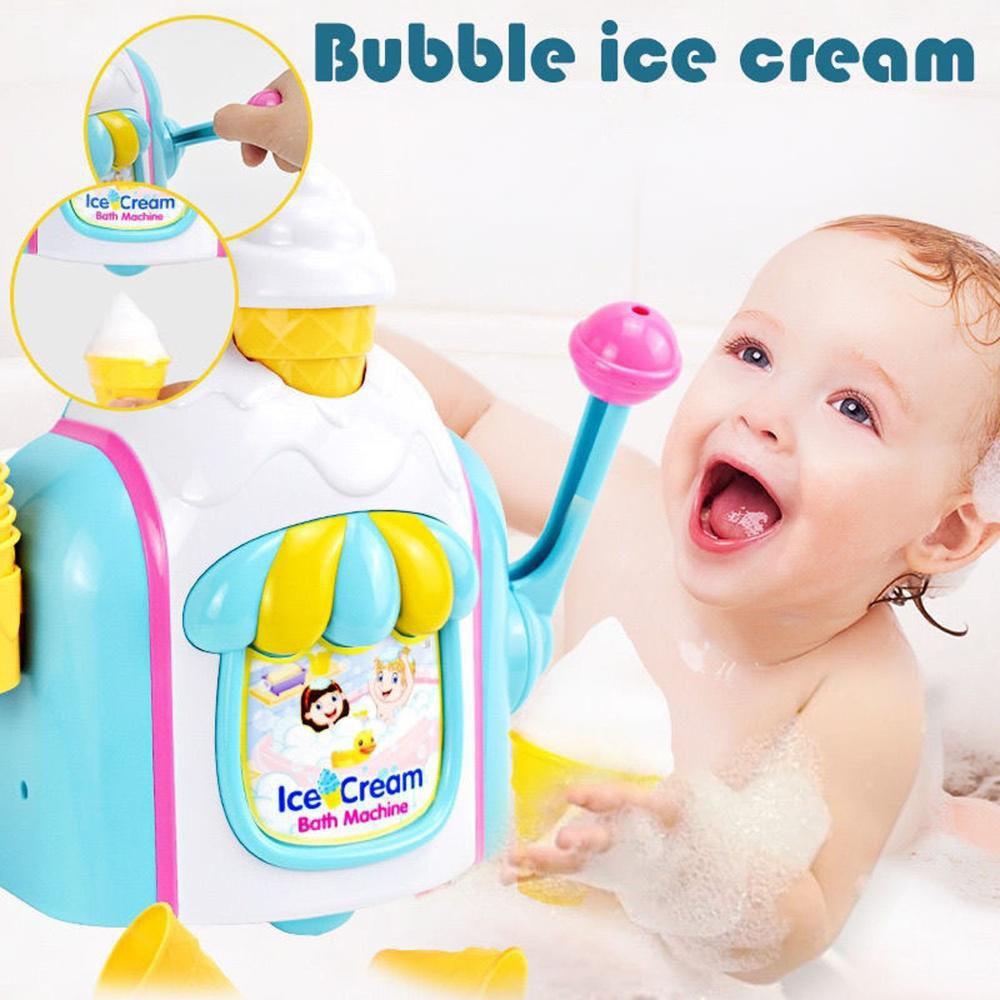 

Машина для пены для ванны, Игрушки для ванны для малышей, Машина для мороженого Машина для пузырей Игрушки для ванны Набор игрушек для торта из пузырей Игрушки для воды, Игрушки для мальчиков и девочек One Size