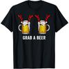 Grab a Beer Boobs Ugly Christmas Sweater Cotton Men Funny Tits T Shirt