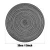 6 Stück/Set 38cm Hitzebeständige Runde Geflochtene Platzsets Untersetzer Küchen-Tischsets für Zuhause Hochzeitsfeier Dekoration