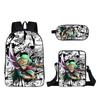 One Piece Anime-themed School Bag/backpack and Messenger Bag Set (three Pieces) 7514 KTB