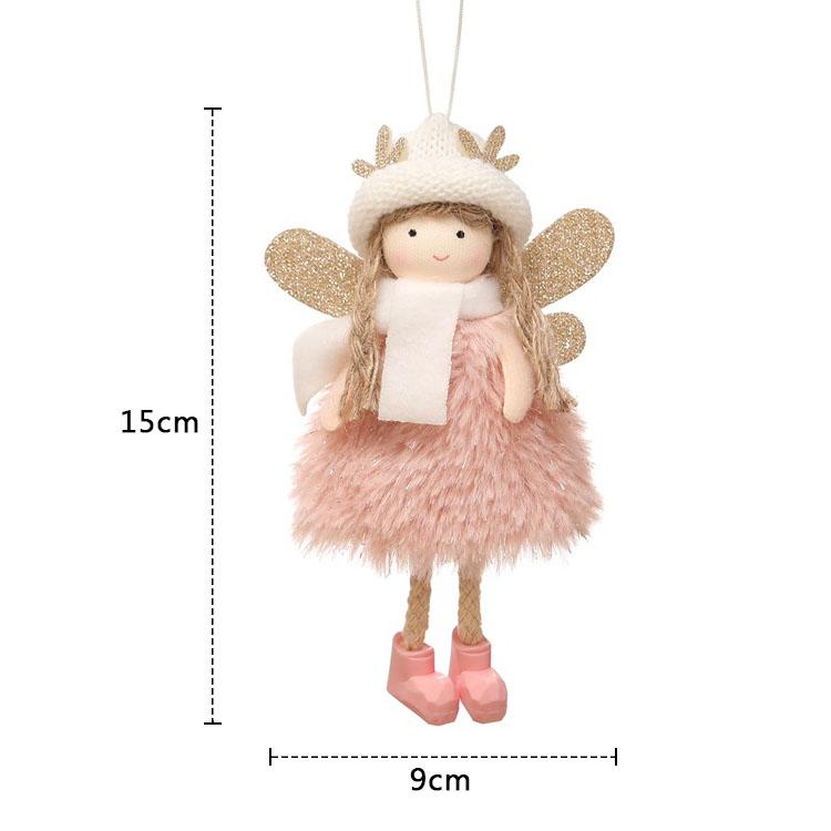New Year 2025 Christmas Elf Doll Ornaments Xmas Tree Hanging Pendant Navidad 2025 Santa Kids Gift Christmas Home Decoration