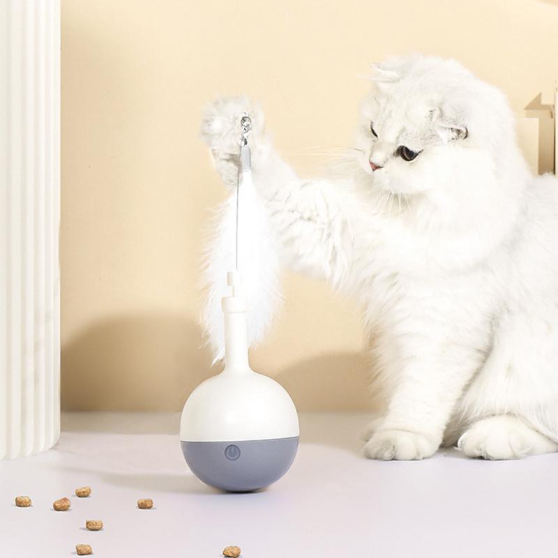 Cat Toys Treat Dispensing Funny Interactive Indoor Cat Toys For Cats Pets Kitten Training Energy Consuming Playtime Relaxation