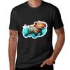 Zwem Capybara T-shirt jongens wit Blouse Korte mouw tee t-shirt heren